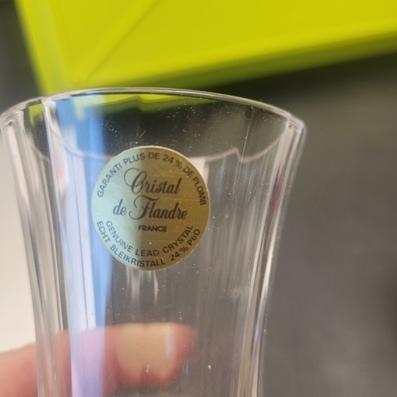 BRAND NEW Cristal De Flandre Crystal Cordial Glassware - Picture 3 of 8